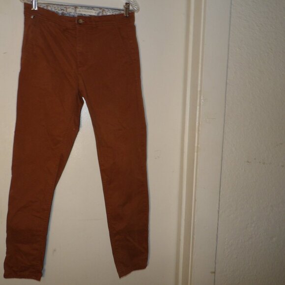 Denim & Flower Cotton Blend Brown Slim Pants Sz 29 ( As IS ) - Picture 1 of 9
